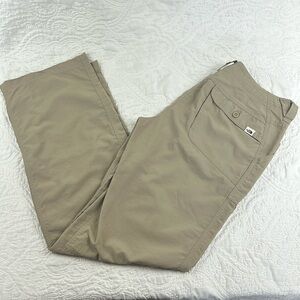 The North Face khaki nylon hiking pants women’s size 6